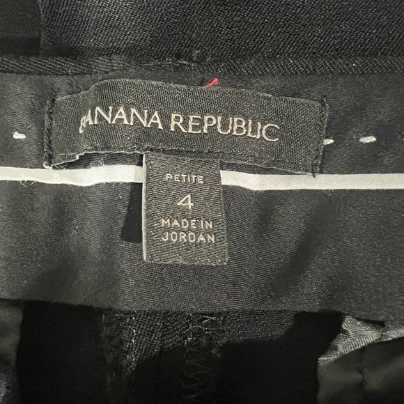 Banana Republic Slogan Black Ankle Trouser Business Career Pants - Picture 5 of 7